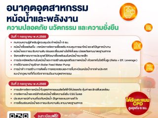 ขอเชิญร่วมงานสัมมนาวิชาการแห่งปี ยกระดับอุตสาหกรรมสู่ความปลอดภัยและความยั่งยืน